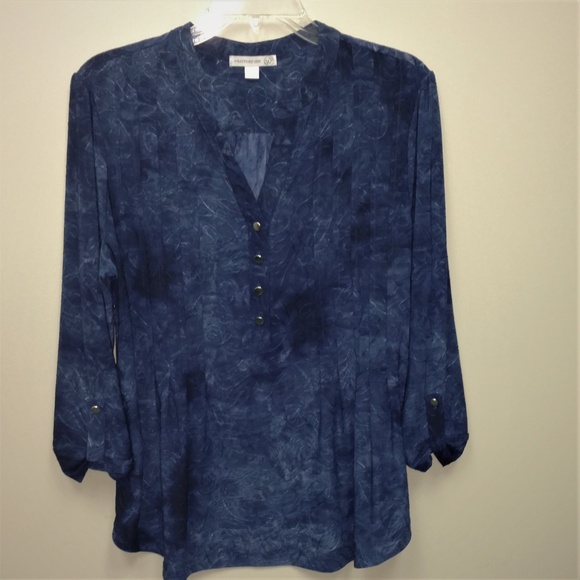 Westport Tops - Westport Blue Blouse